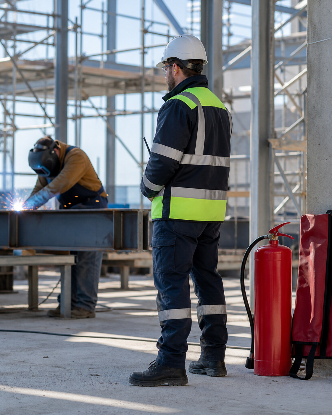 Brandwache bei Schweißarbeiten